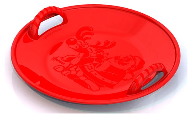 Ледянка АШАН Красная птица Kids круглая, 1 шт в ассортименте