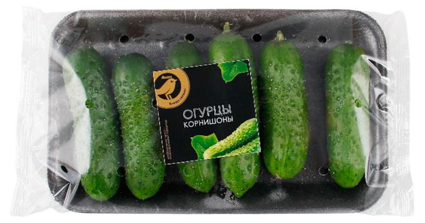 Огурцы АШАН Золотая птица корнишоны 300 г 180₽