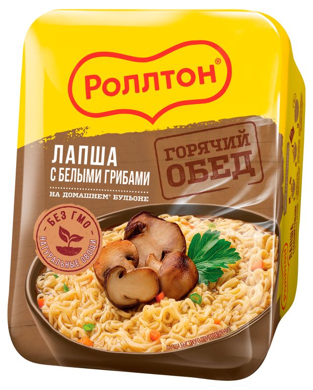 Лапша быстрого приготовления Роллтон с белыми грибами по-домашнему Роллтон 50₽