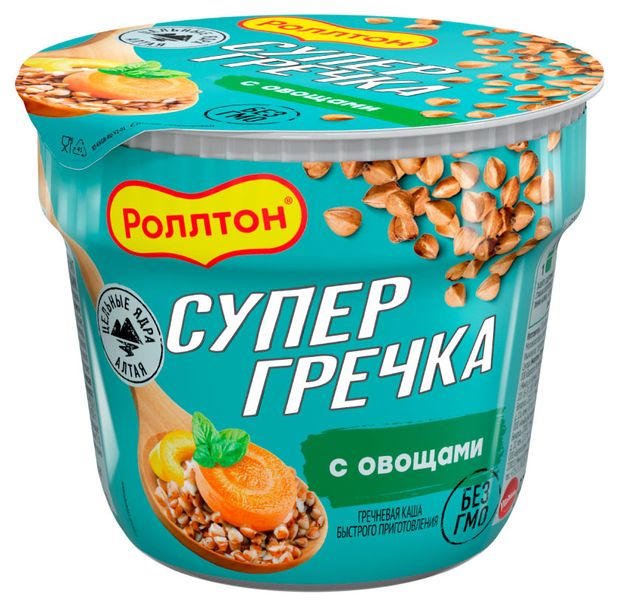 Каша гречневая быстрого приготовления Роллтон с овощами 45 г 43₽