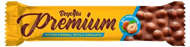 Шоколад молочный Beyoglu Premium с цельным фундуком, 75 г