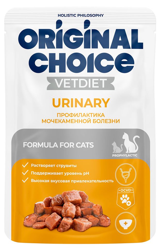 Корм влажный для кошек Original Choice VETDIET Urinary профилактика МКБ, 85 г
