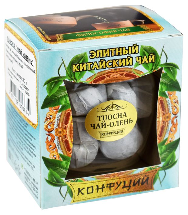 Чай зеленый Конфуций Tuocha Чай-Олень, 82 г