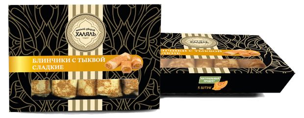 Блинчики сладкие Мясной дворик с тыквой халяль замороженные, 350 г