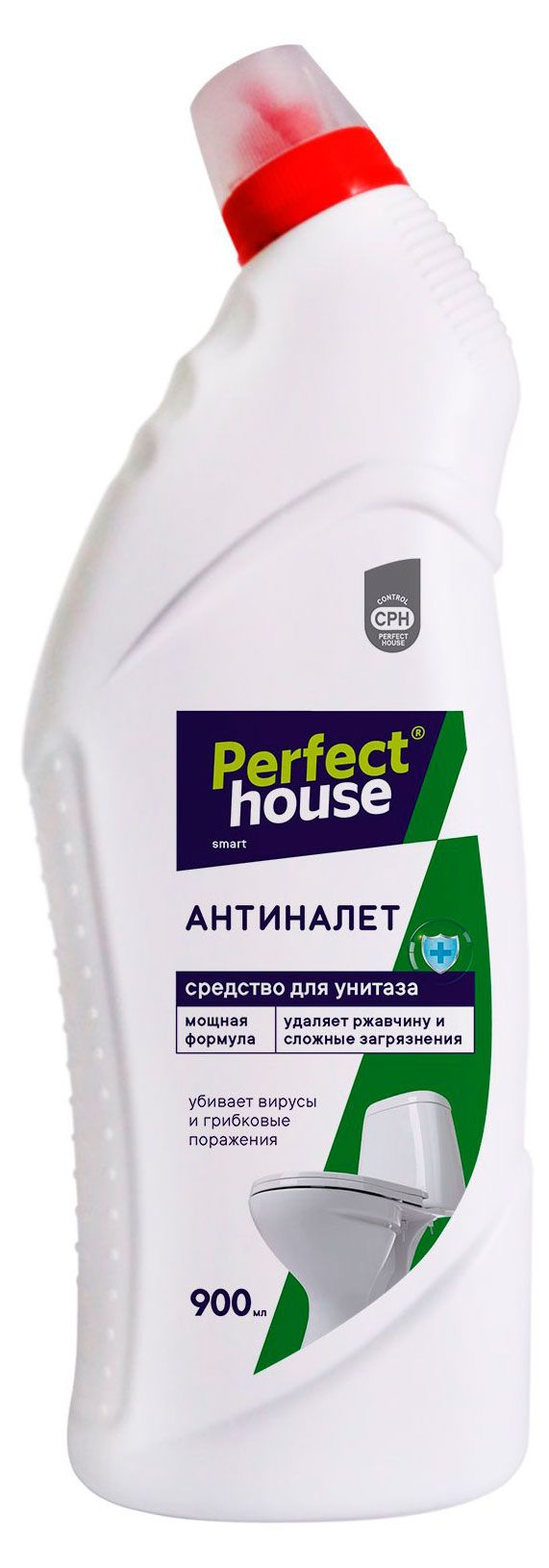 Гель чистящий Perfect House Антиналет для унитаза от ржавчины и сложных загрязнений 900 мл 300₽