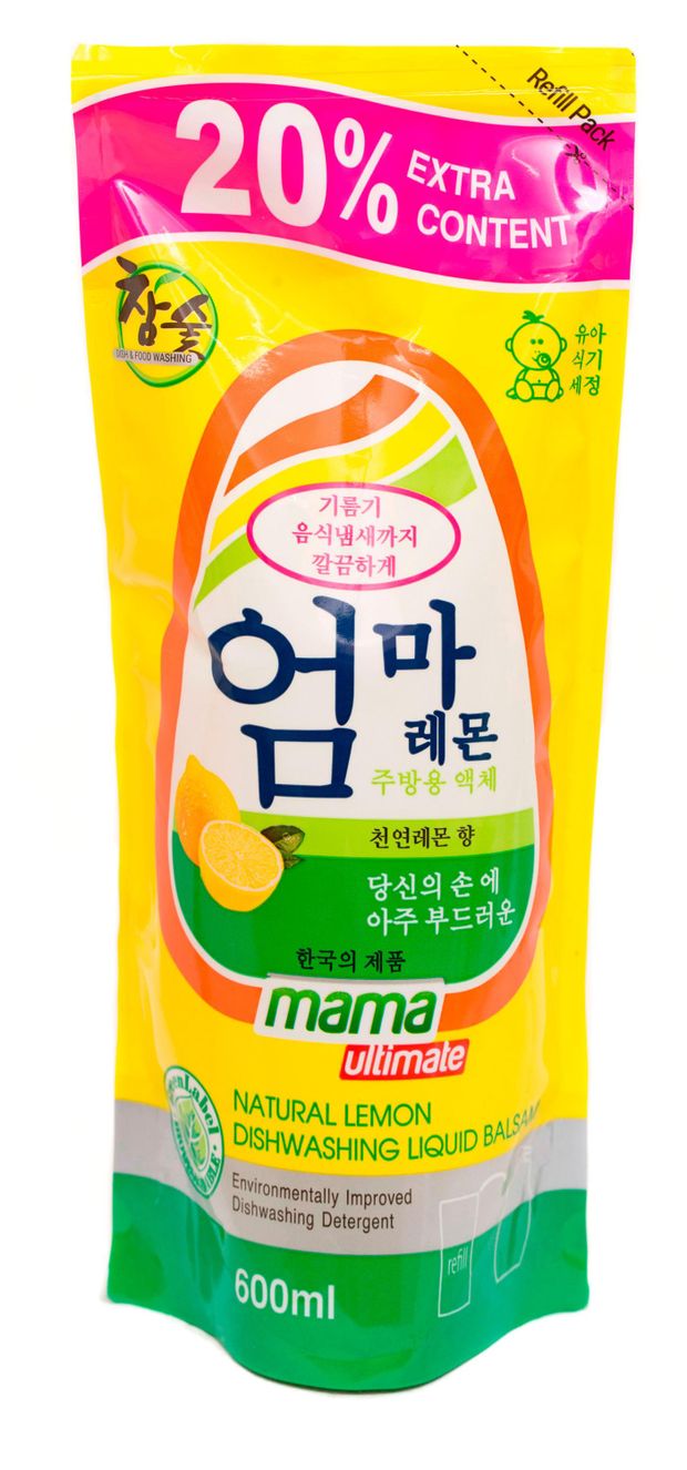 Бальзам для мытья посуды Mama Ultimate Натуральный лимон, 600 мл