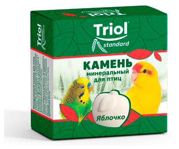 Камень минеральный для птиц Triol Яблочко, 30 г