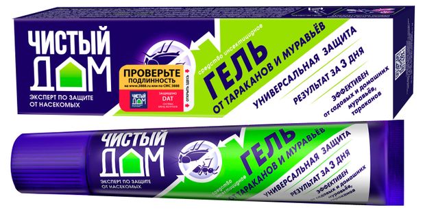 Гель от муравьев и тараканов Чистый дом 35 мл 110₽