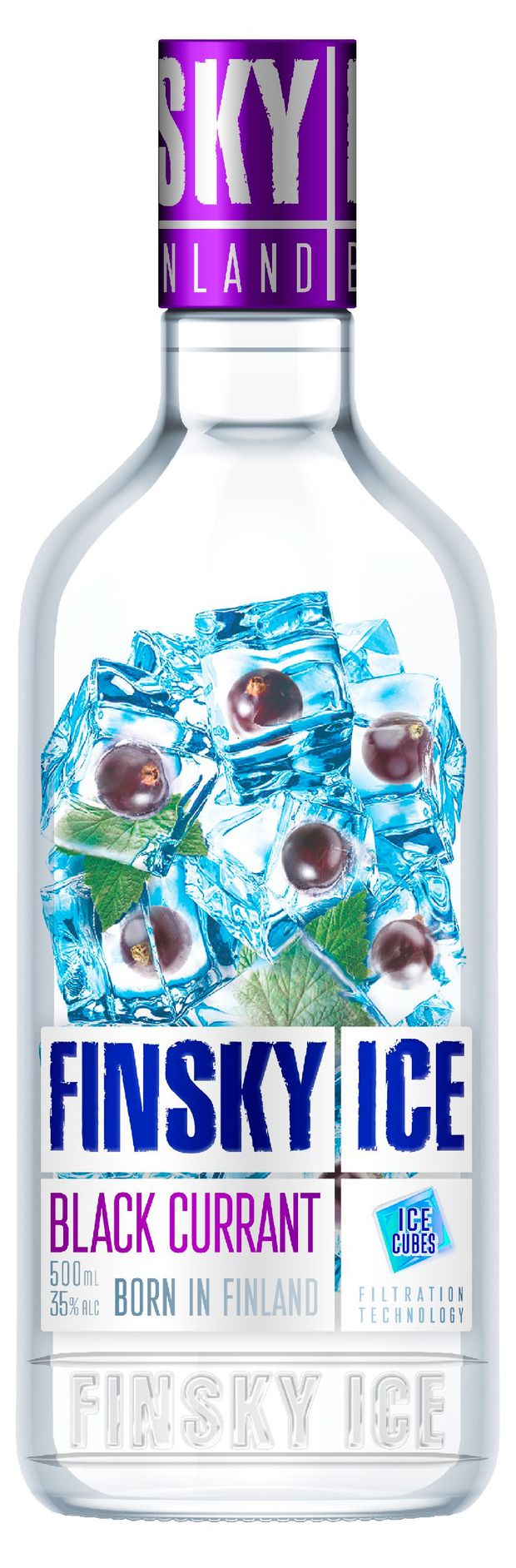 Настойка горькая Finsky Ice Черная смородина Россия, 0,5 л