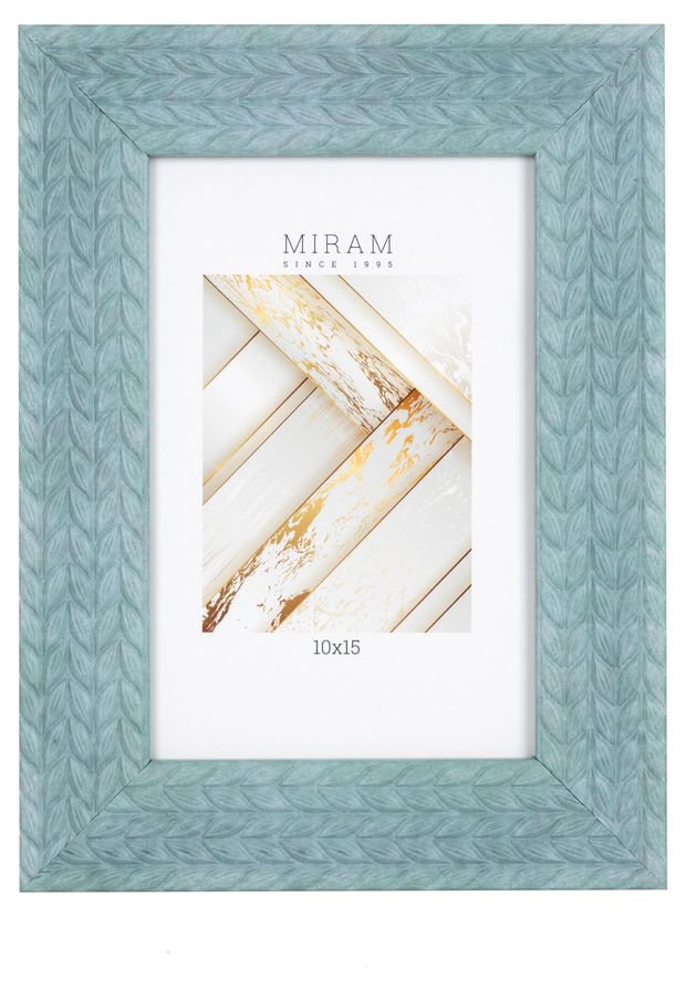 Фоторамка Miram Колоски зеленая, 10х15 см