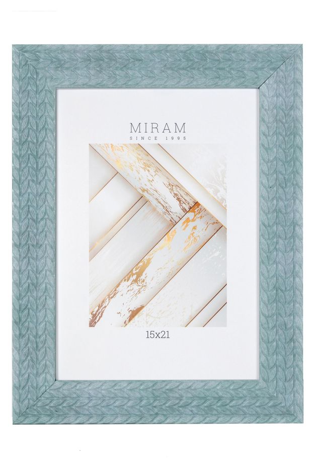 Фоторамка Miram Колоски зеленая, 15х21 см