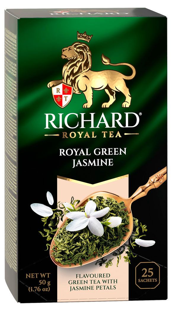 Чай зеленый RICHARD jasmine, 25х2 г