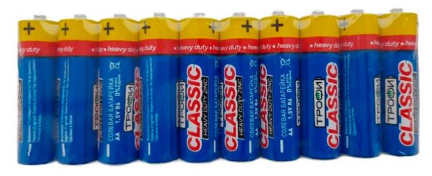 Батарейка Трофи R6-10S Classic Heavy Duty 10 шт 170₽