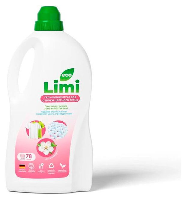 Гель-концентрат для стирки Limi Цветы миндаля для цветного белья, 2,2 л
