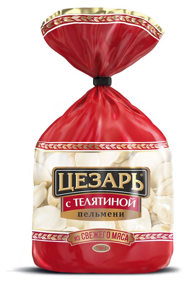 Замороженные продукты Пельмени Цезарь с телятиной, 700 г