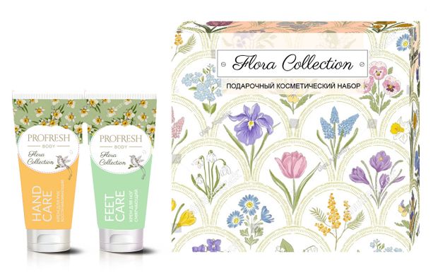 Набор подарочный Profresh Крем для рук восстанавливающий 75 мл + Крем для ног смягчающий 75 мл