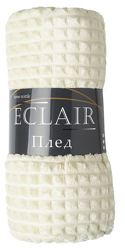 фото Плед фланель eclair бежевый, 200х220 см