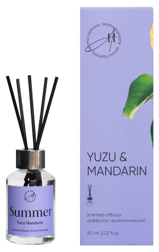 Диффузор ароматический Aroma Harmony Юзу и мандарин, 60 мл