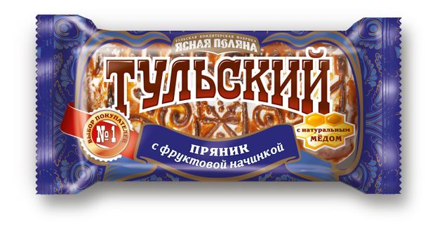 Пряник тульский Ясная Поляна с фруктовой начинкой, 130 г