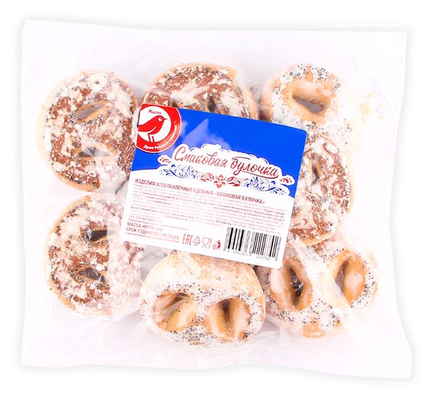 Хлебобулочное изделие АШАН Красная птица Смаковая булочка 300 г 80₽