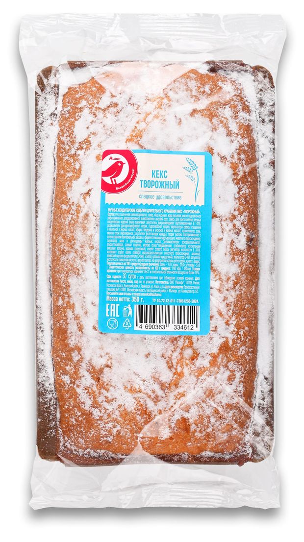 Кекс АШАН Красная птица Творожный 350 г 188₽