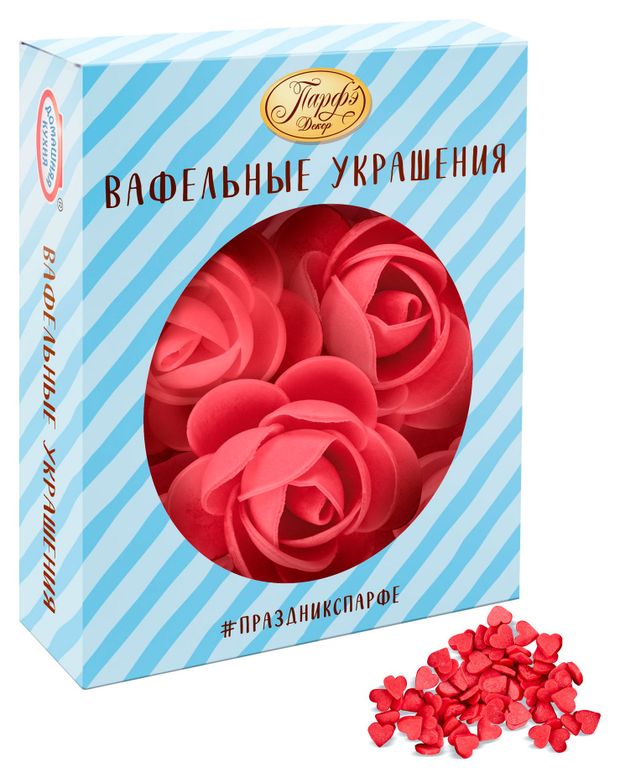 Набор кондитерский Парфэ Вафельные украшения с посыпками 172 г 190₽