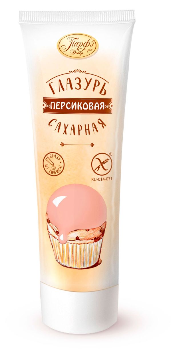 Глазурь сахарная Парфэ персиковая, 120 г
