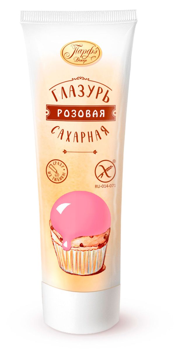 Глазурь сахарная Парфэ розовая, 120 г