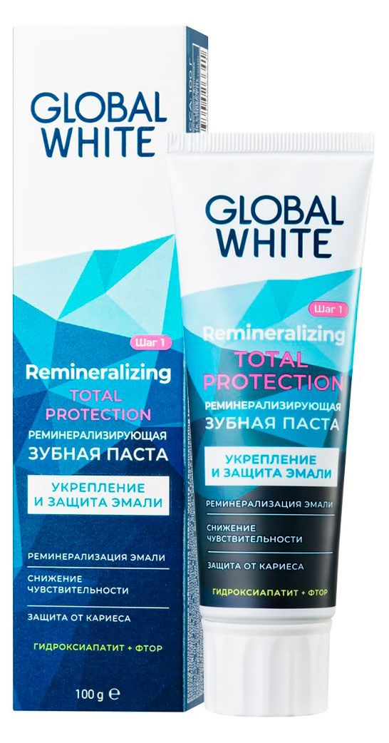 Зубная паста Global White реминерализирующая 100 г 327₽