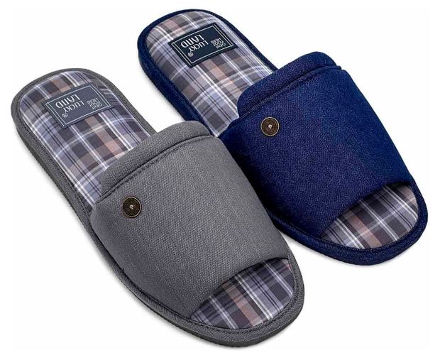 Тапочки мужские LuckyLand с открытым носом, размер 43 в ассортименте