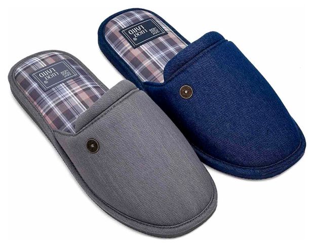 Тапочки мужские LuckyLand с закрытым носом, размер 42 в ассортименте