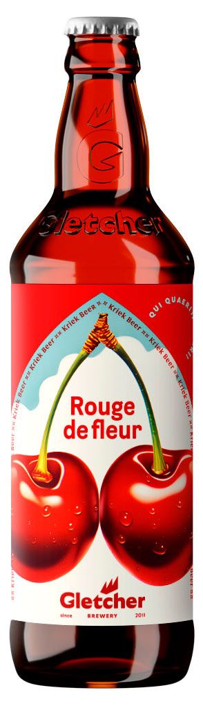 Пиво Gletcher Rouge De Fleur светлое фильтрованное 3,8%, 500 мл