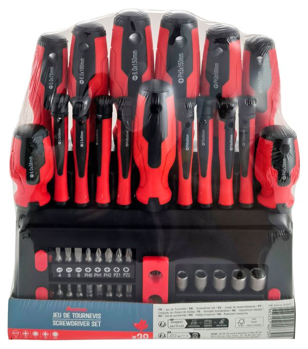 Набор отверток АШАН Красная птица 39 предметов 1400₽