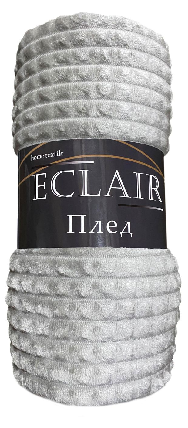 фото Плед фланель eclair серый, 150х200 см