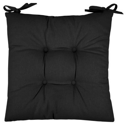 Подушка на стул Guten Morgen черная, 40х40 см
