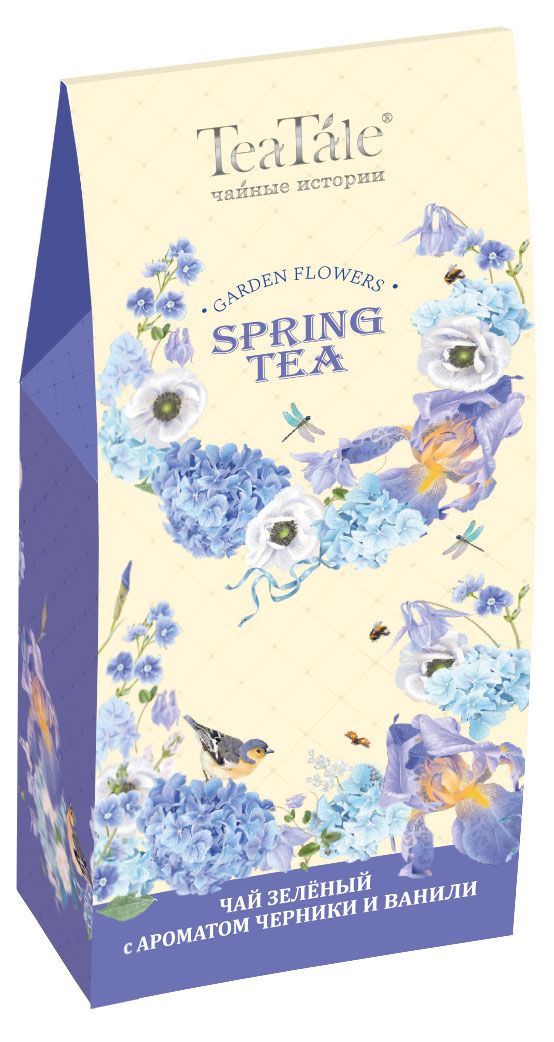 Чай зеленый TeaTale Garden Flowers Purple с ароматом черники и ванили 50 г 79₽