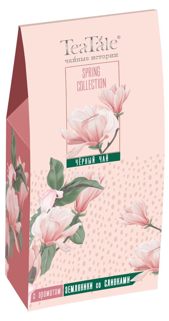 Чай черный TeaTale Garden Flowers Pink с ароматом земляники со сливками 50 г 79₽