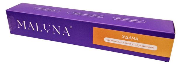 Свечи восковые Maluna Удача с одуванчиком, 5 шт