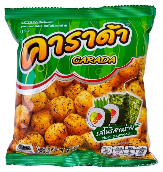 Рисовые шарики Carada со вкусом нори, 17 г