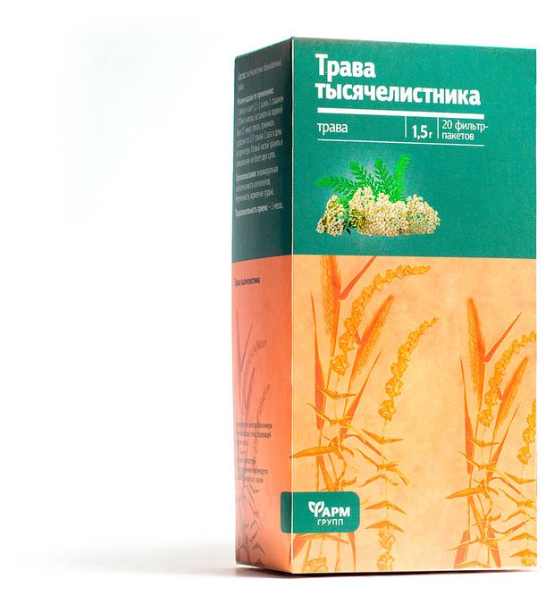 Трава тысячелистника Фармгрупп, 1,5х20 шт