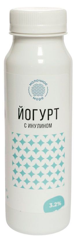 Йогурт питьевой Молочное море с инулином 3,2% БЗМЖ, 250 г