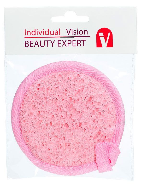 Мочалка для тела Intervion круглая малая, 1 шт