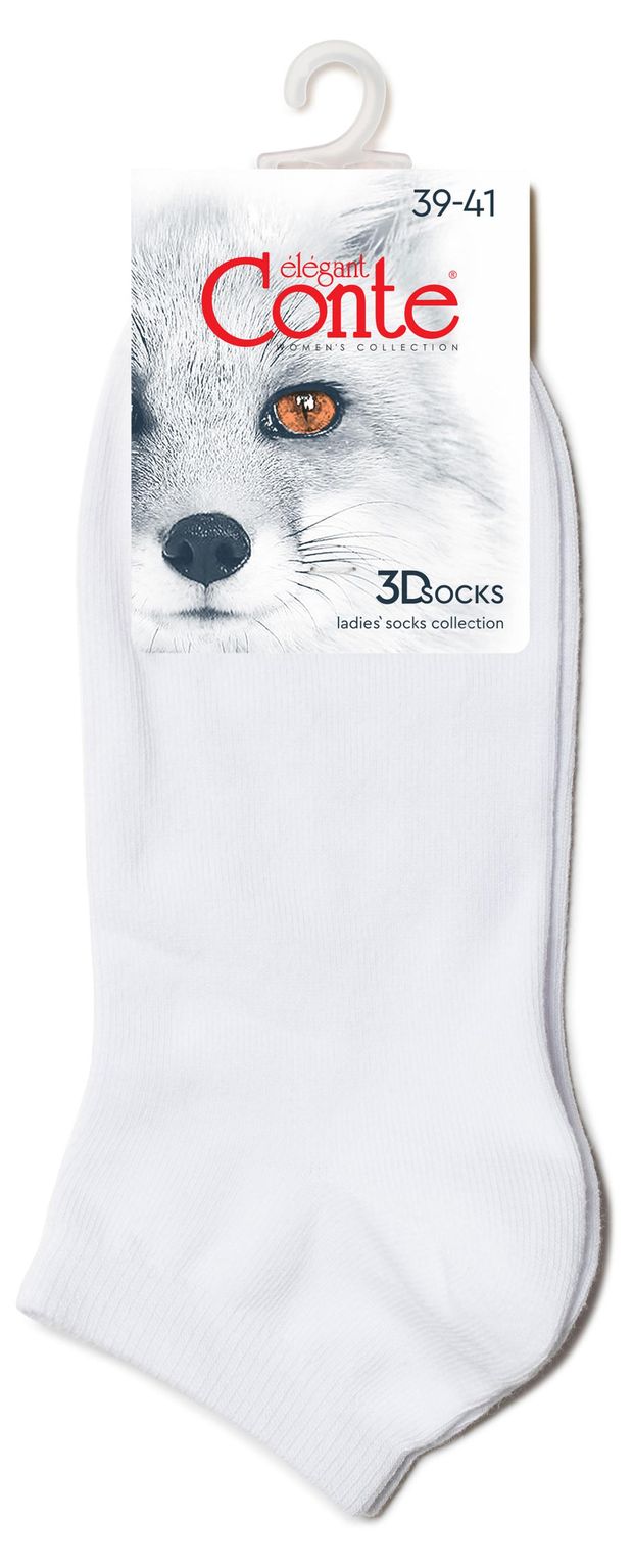Носки женские Conte Elegant укороченные белые, р 25-27