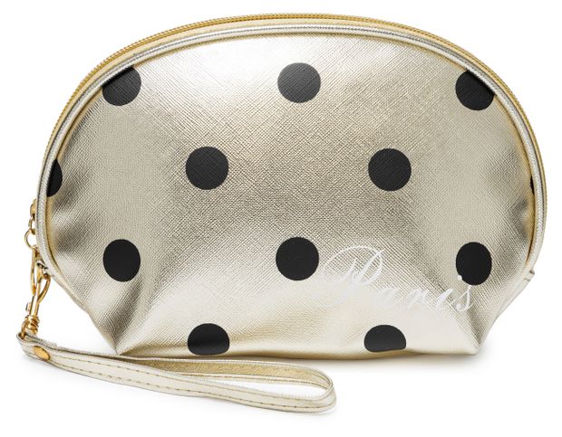 Косметичка Intervion в горошек, 1 шт