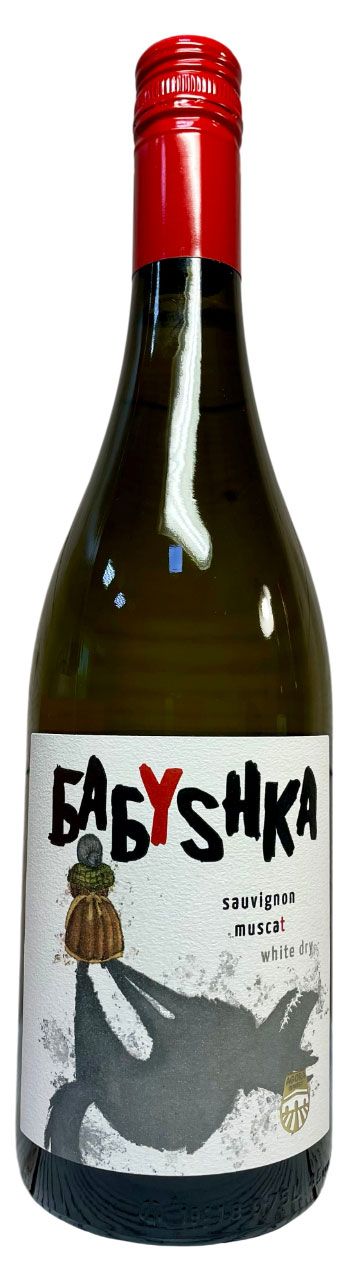 Вино Охотники Бабушка белое сухое Россия, 0,75 л