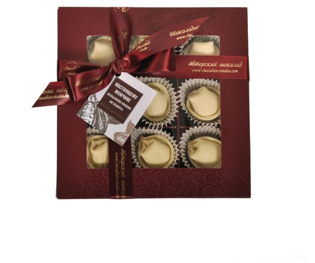 Набор шоколадных пельменей Chocolate Studio с фундуком, 100 г