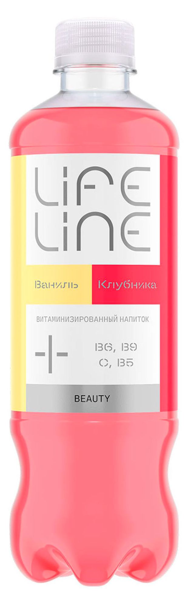 Напиток витаминизированный Lifeline Beauty клубника-ваниль без газа, 0,5 л