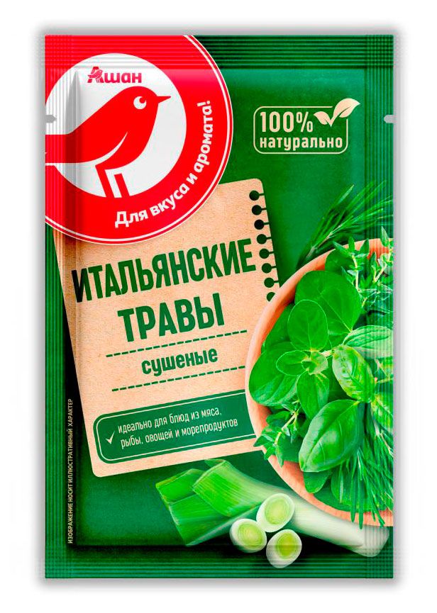 Итальянские травы АШАН Красная птица 15 г 26₽