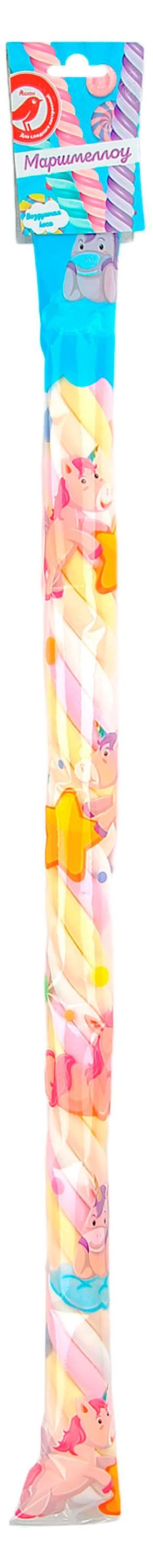 Маршмеллоу АШАН Красная птица в форме косички, 45 г