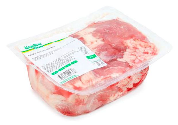 Мякоть окорока свинины Каждый день охлажденная, 1 упаковка ~ 1,2 кг